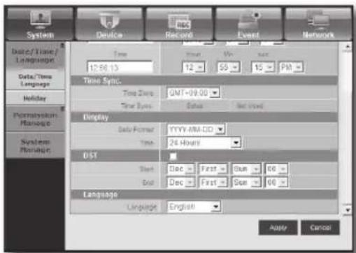 Hanwha SRD-470D - Date/Time/Language - 3