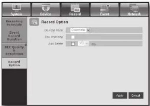 Hanwha SRD-830D - Record Option - 1