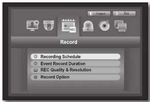 Hanwha SRD-830D - Recording Schedule - 1