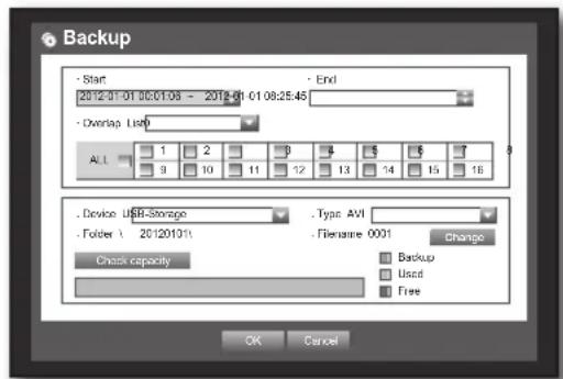 Hanwha SRD-830D - Setting the Backup - 2