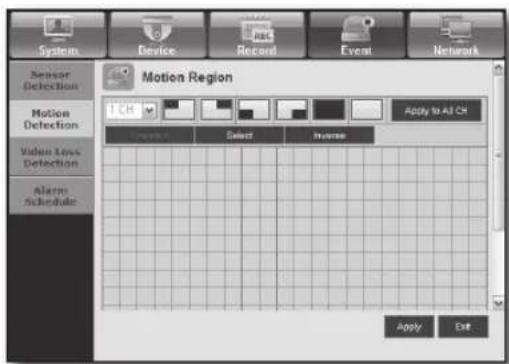 Hanwha SRD-830D - - Motion Region - 1