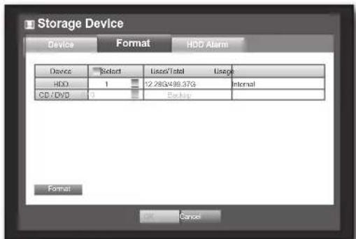 Hanwha SRD-830D - Formatting - 1