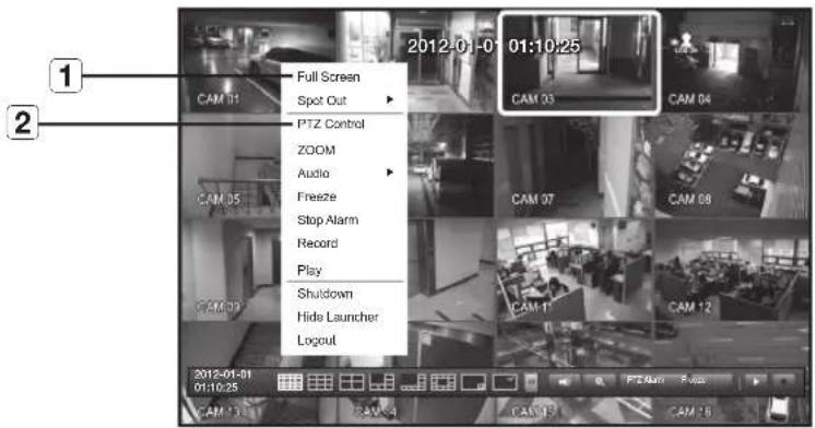 Hanwha SRD-830D - Single Mode Menu - 1