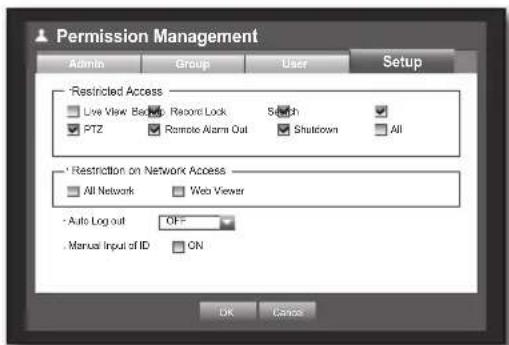 Hanwha SRD-830D - Setting Permissions - 1