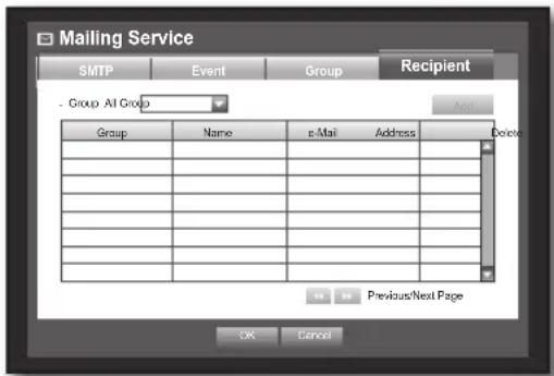 Hanwha SRD-830D - Recipient Setting - 1