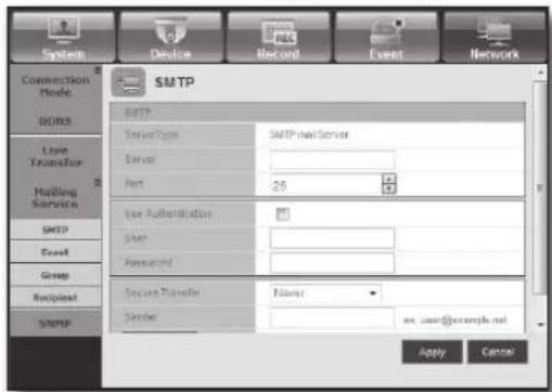 Hanwha SRD-830D - - SMTP - 1