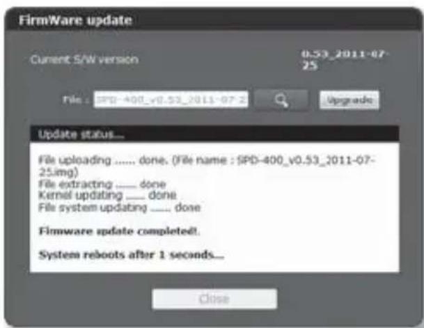 Hanwha SPD-400 - To perform the upgrade - 3