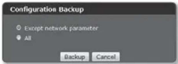 Hanwha SPD-400 - Click [Backup]. - 1