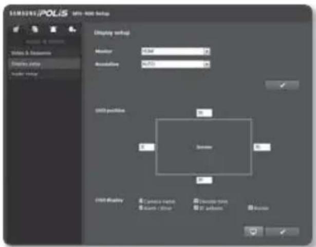 Hanwha SPD-400 - Display setup - 1