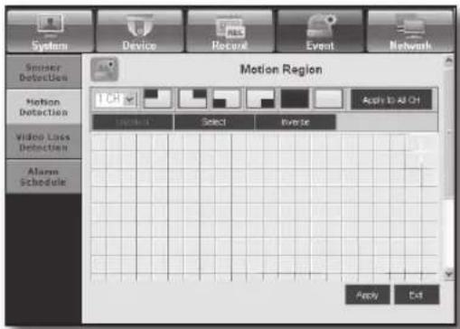 Hanwha SRD-443 - - Motion Region - 1
