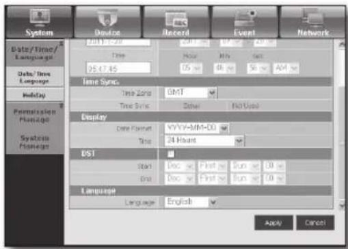 Hanwha SRD-443 - Date/Time/Language - 3
