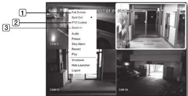 Hanwha SRD-443 - Single Mode Menu - 1