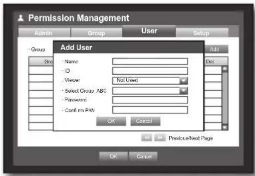 Hanwha SRD-443 - Setting the User - 2