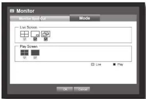 Hanwha SRD-443 - Setting the Screen Mode - 1