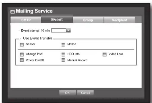 Hanwha SRD-443 - Event Setting - 2