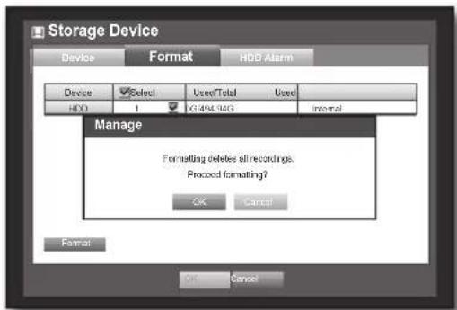 Hanwha SRD-443 - Formatting - 3