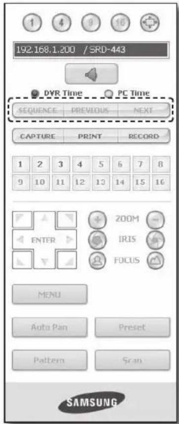 Hanwha SRD-443 - CHANGING THE LIVE SCREEN MODE - 1