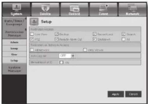 Hanwha SRD-443 - - Setup - 1