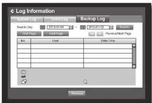Hanwha SRD-443 - Backup Log - 1