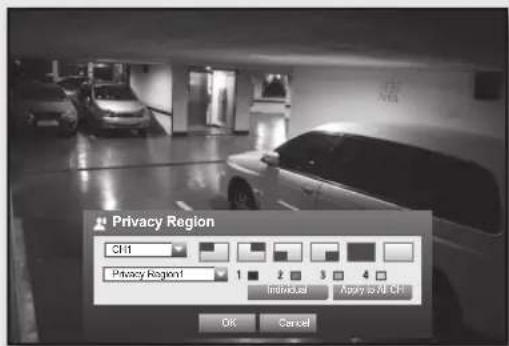 Hanwha SRD-443 - To set the privacy zone - 1