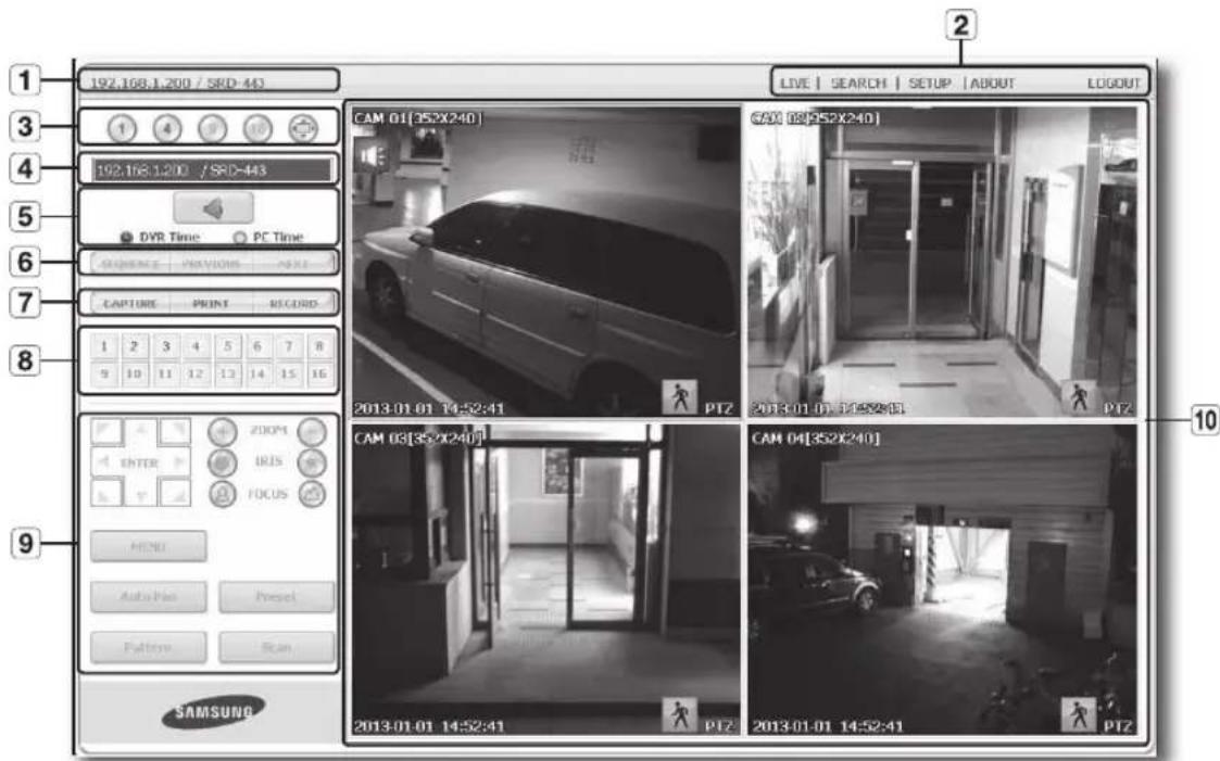 Hanwha SRD-443 - USING LIVE VIEWER (Windows) - 1