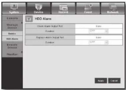 Hanwha SRD-443 - - HDD Alarm - 1
