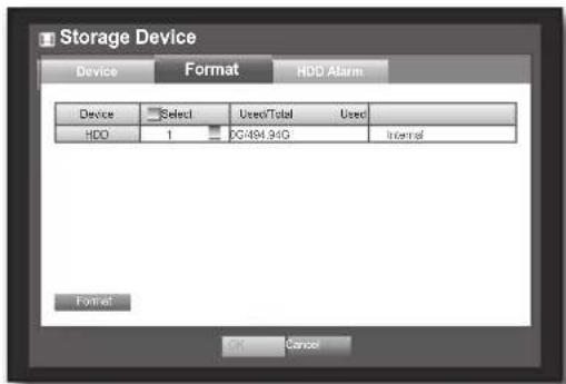 Hanwha SRD-443 - Formatting - 2