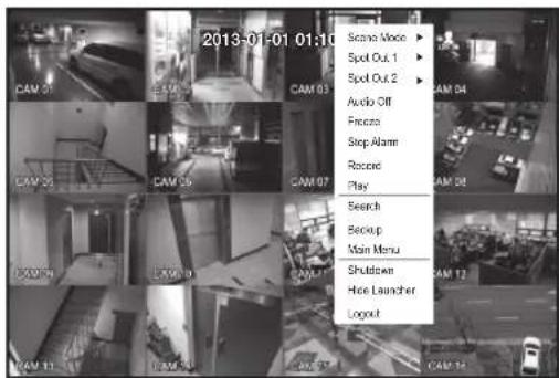 Hanwha SRD-880D - Live Screen Menu - 2