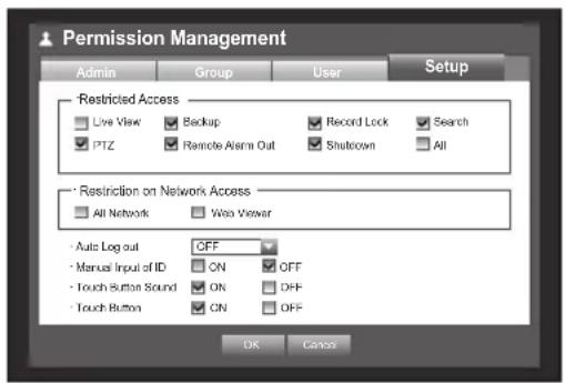 Hanwha SRD-880D - Setting Permissions - 1