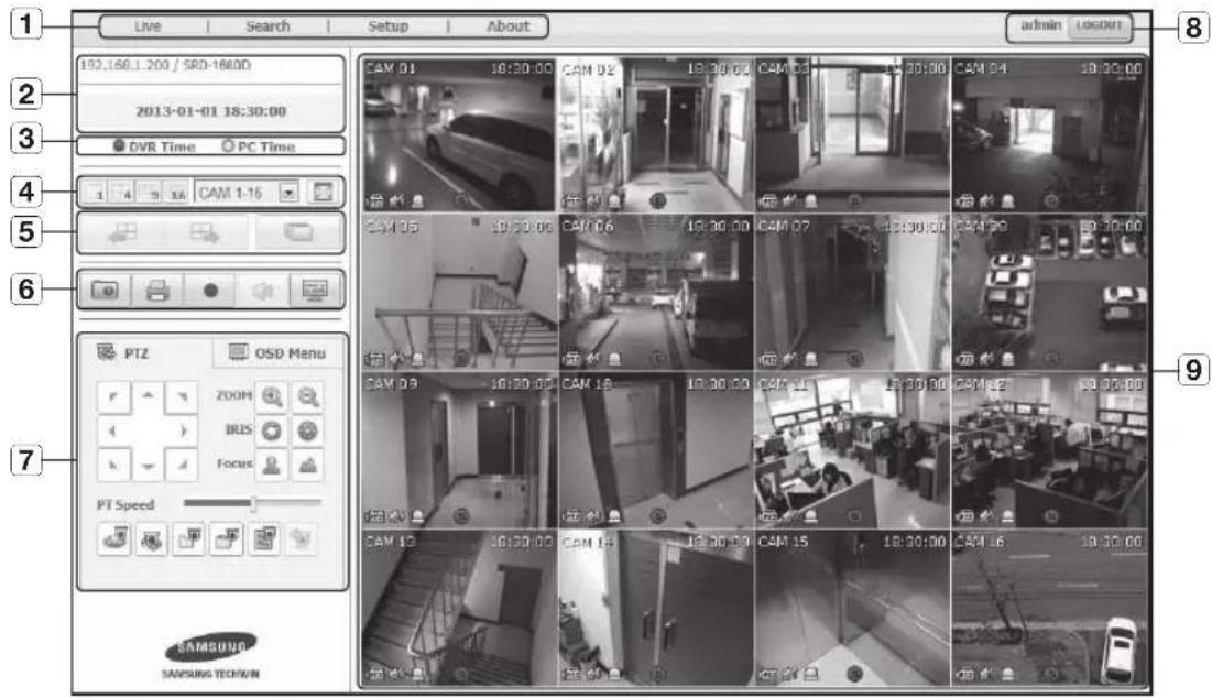 Hanwha SRD-880D - USING LIVE VIEWER (Windows) - 1