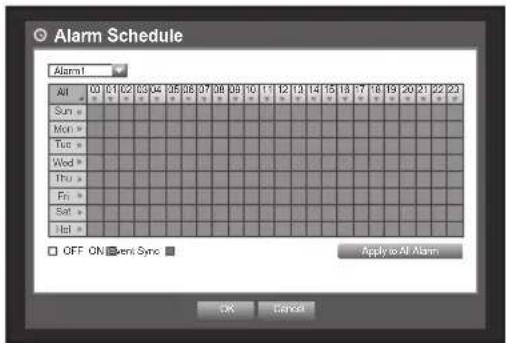 Hanwha SRD-880D - Alarm Schedule - 2