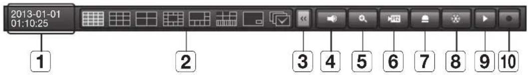 Hanwha SRD-880D - Show / Hide the Launcher Menu - 3