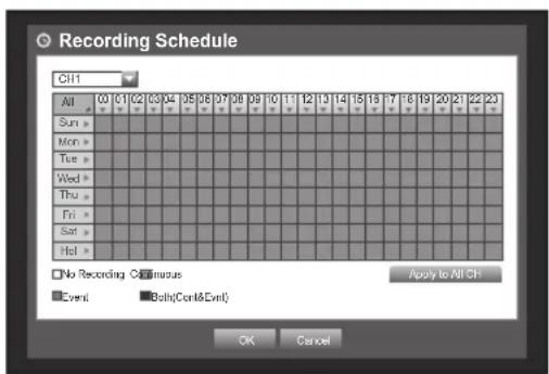 Hanwha SRD-880D - Recording Schedule - 2