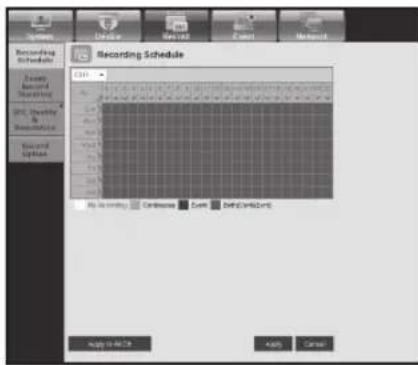 Hanwha SRD-880D - Recording Schedule - 1