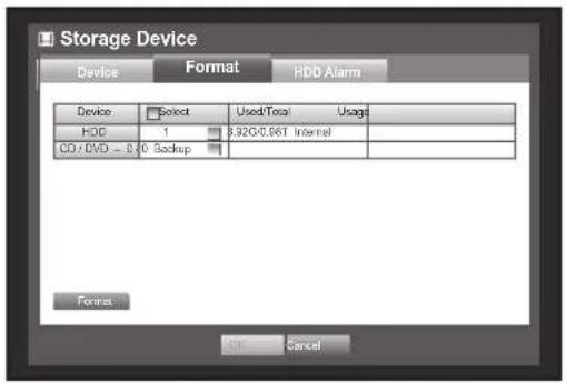Hanwha SRD-880D - Formatting - 1