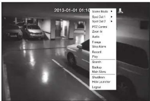 Hanwha SRD-880D - Single mode menu - 1