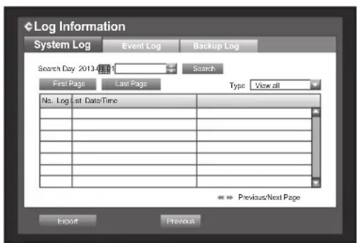 Hanwha SRD-880D - System Log - 1