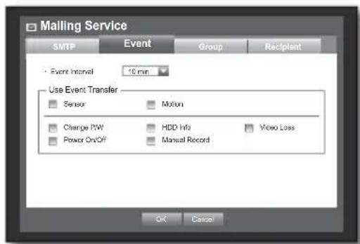 Hanwha SRD-850DC - Event Setting - 1
