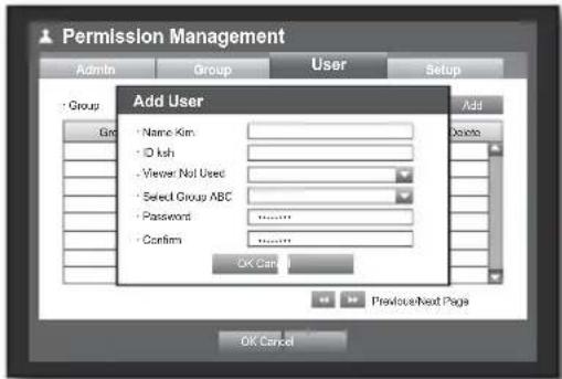 Hanwha SRD-850DC - Setting the User - 2