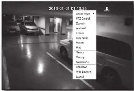 Hanwha SDS-P3042 - Live Screen Menu - 3