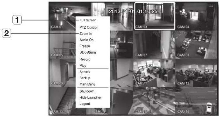 Hanwha SDS-P3042 - Single Mode Menu - 1