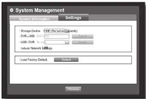 Hanwha SDS-P3042 - Settings - 1