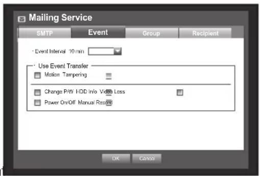 Hanwha SDS-P3042 - Event Setting - 1