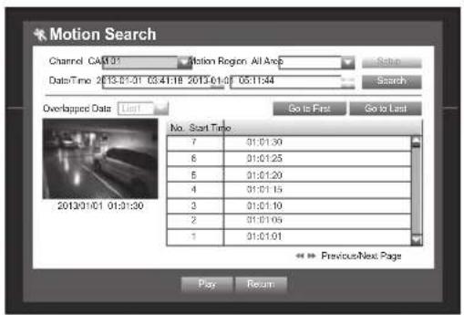 Hanwha SDS-P3042 - Motion Search - 1