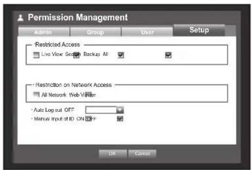 Hanwha SDS-P3042 - Setting Permissions - 1