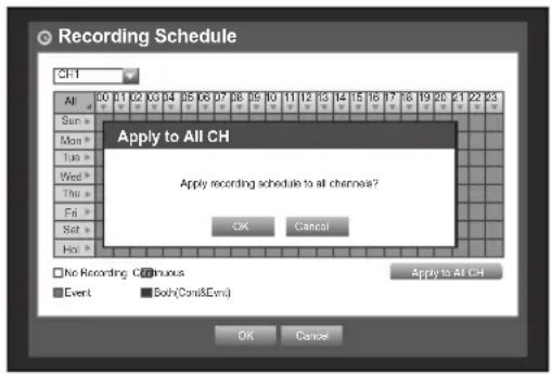 Hanwha SDS-P3042 - Recording Schedule - 4