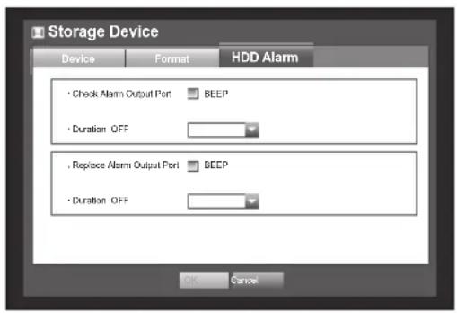 Hanwha SDS-P3042 - HDD Alarm - 1