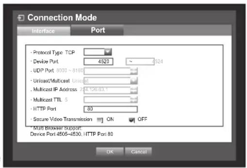Hanwha SDS-P3042 - Setting the Port - 1