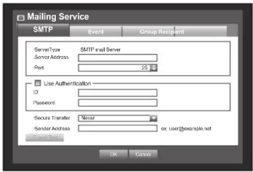 Hanwha SDS-P3042 - SMTP Setting - 1
