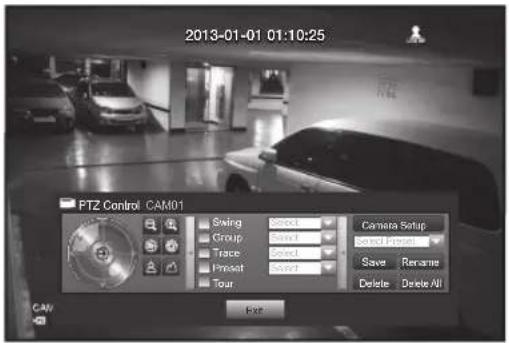 Hanwha SDS-P3042 - Using the PTZ camera - 1